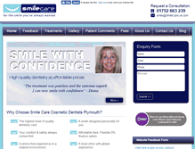 Tablet Screenshot of cosmeticdentistsplymouth.co.uk